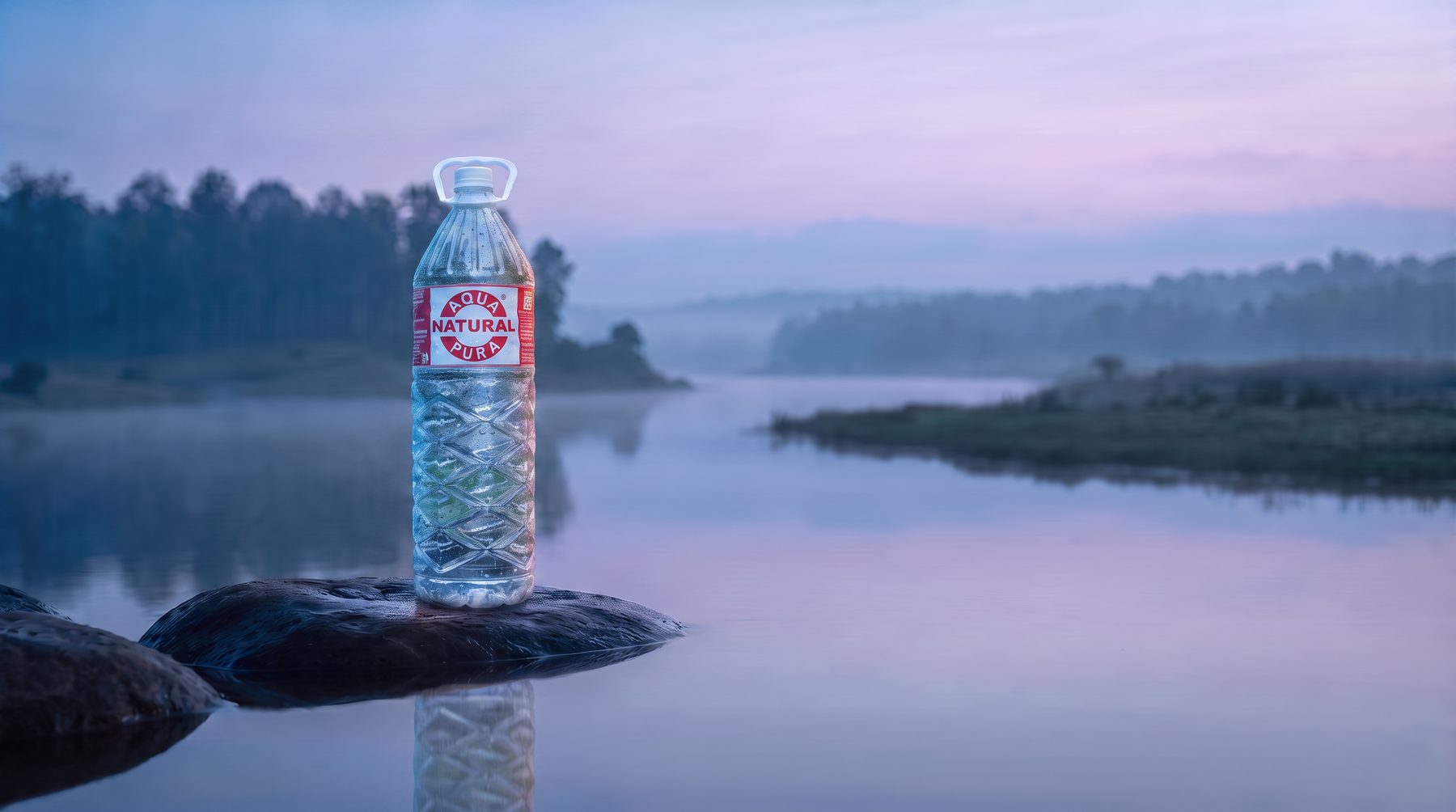 Aqua Natural Pura 2 L bottle